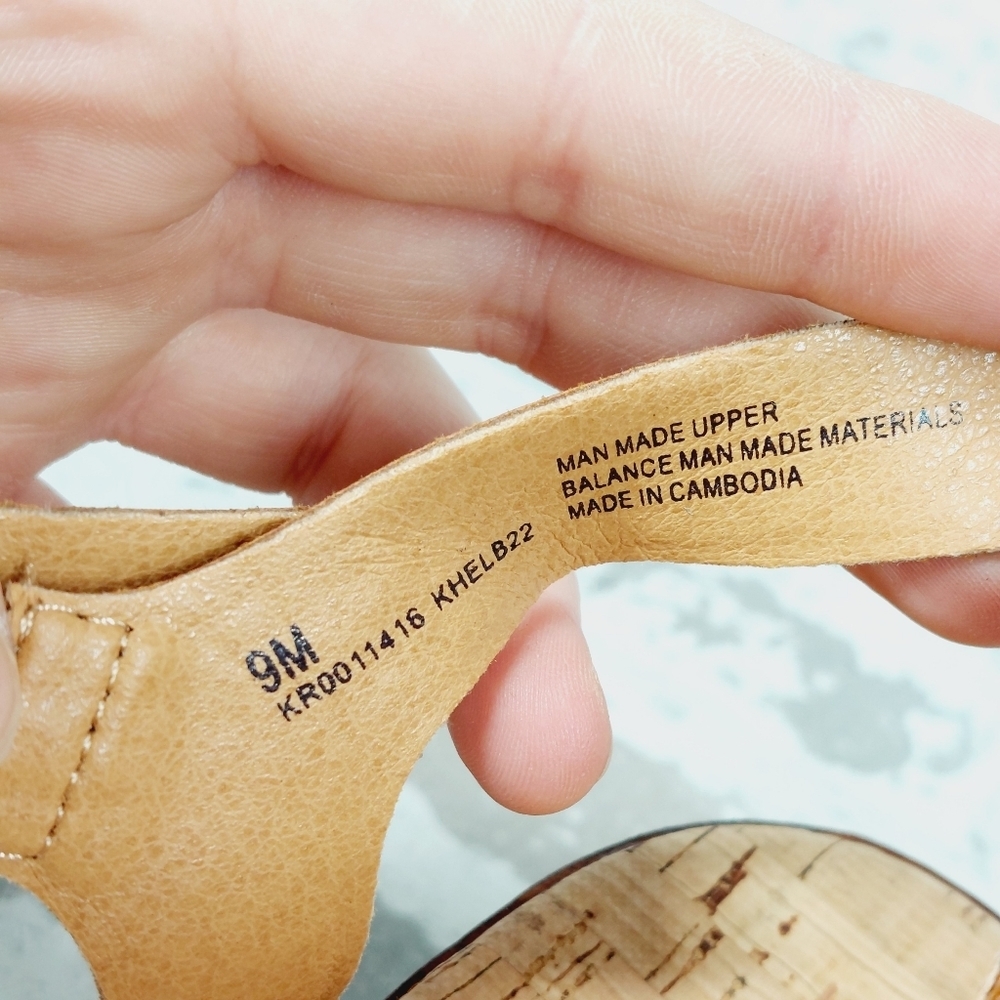 New KORKS Marley Tan Strappy Wedge Sandal H330 - Picture 10 of 11